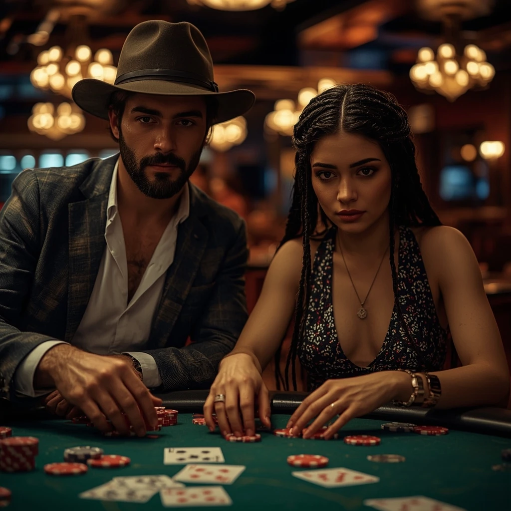 foto de dos jugadores de póker MEEXBET CASINO